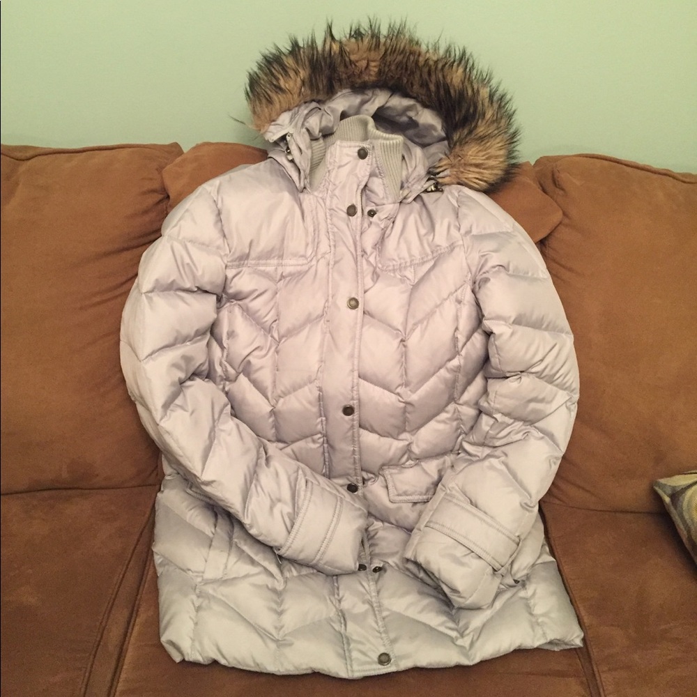 Lands End silver winter coat